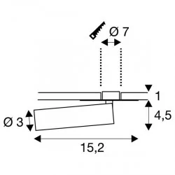 SLV Karpo 30 152380, 152381 recessed fitting