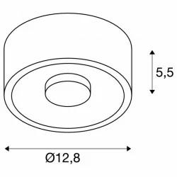 SLV OCCULDAS 13 117351 ceiling light LED 15W white