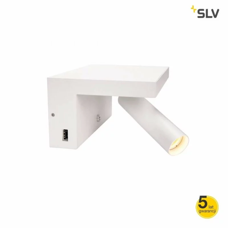 SLV Karpo 1002140 LED white wall light USB