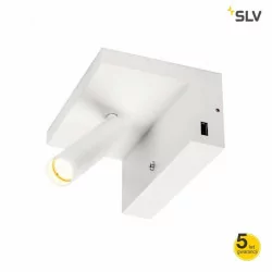 SLV Karpo 1002140 kinkiet LED USB 6,6W biały