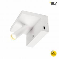 SLV Karpo 1002140 LED white wall light USB