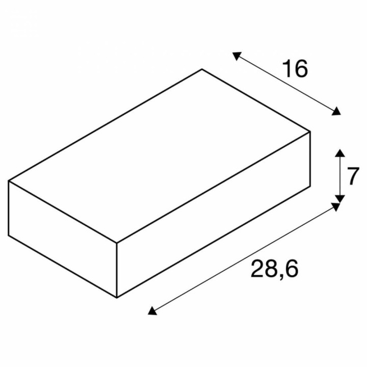 SLV SHELL 30 1000423 mocny kinkiet LED 54W biały świeci w g&oacute;rę