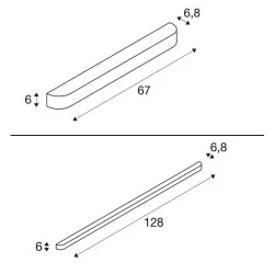 SLV ARLINA 60/130 1002239/40 kinkiet LED