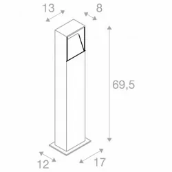 SLV Logs 70 232125 garden LED lamp