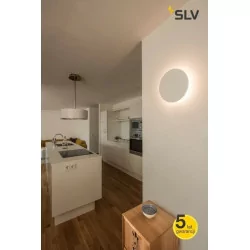 SLV Plastra WL 148091 okrągła lampa ścienna LED 30cm z gipsu