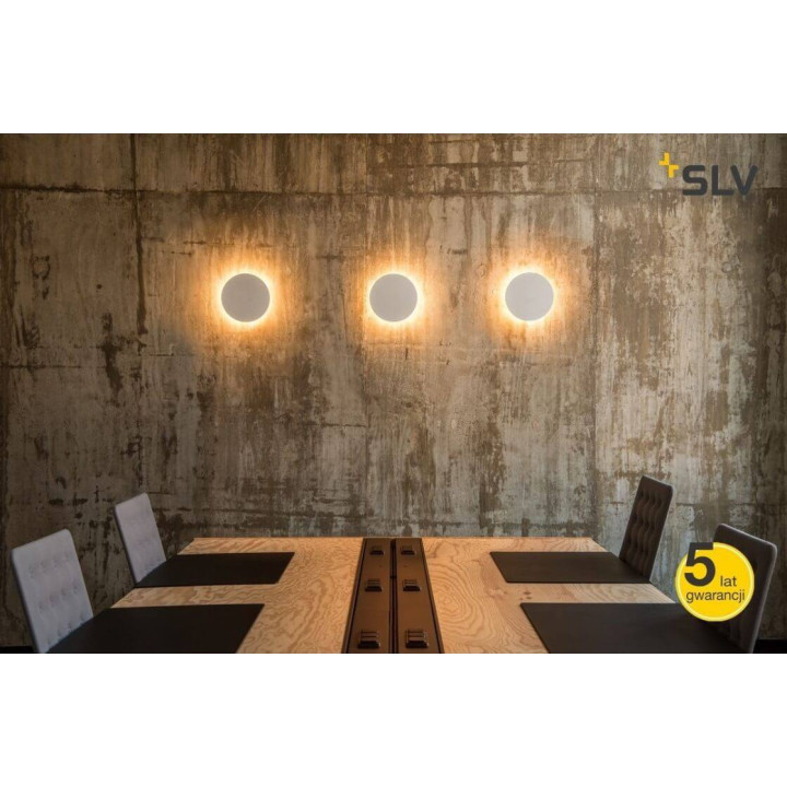 SLV Plastra WL 148091 round plaster wall LED light 30cm