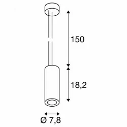 SLV SUPROS 78 133120/1 pendant LED lamp