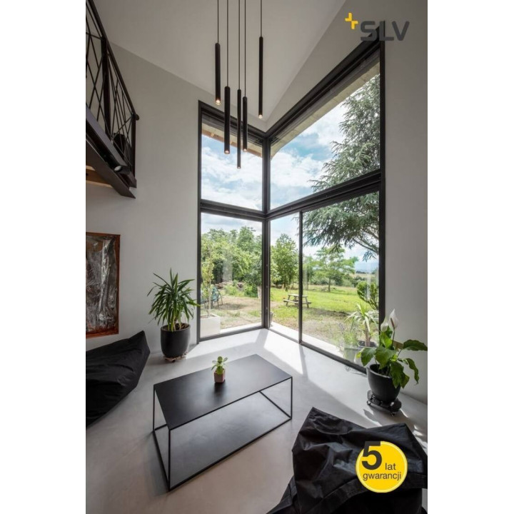 SLV HELIA 40 152370/1 lampa rurka wisząca czarna
