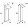 SLV ABRIDOR 60/100 100299 garden LED lamp