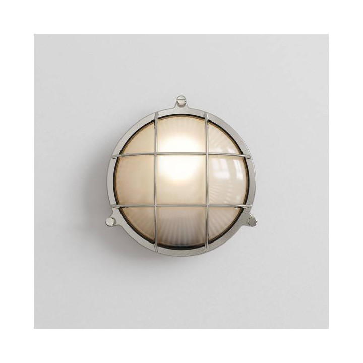 ASTRO THURSO Round wall lamp in natural brass color