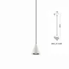 Hanging lamp LED BELL/Z 210C white, black