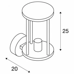 SLV PHOTONIA 232045 kinkiet IP55 antracyt E27