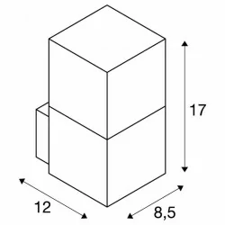 SLV GRAFIT WL 231205 antracyt IP44