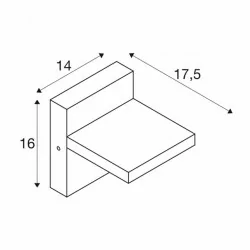 SLV ABRIDOR SENSOR 1002990 wall light IP54 anthracite