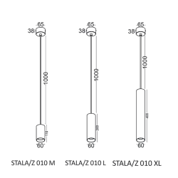 Lampa wisząca ELKIM STALA/Z 010 biała, czarna, złota