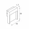 SLV FLATT SENSOR 1002954/5 kinkiet zewnętrzny LED IP54