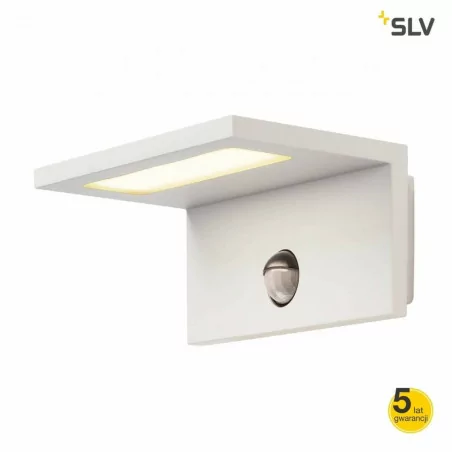 SLV ANGOLUX SENSOR kinkiet LED IP44 biały, antracyt