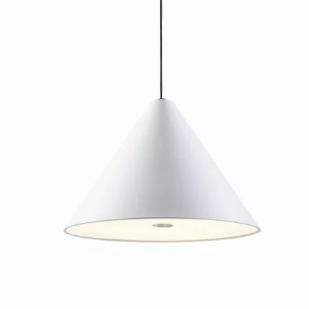 Lampa wisząca ELKIM KELIS 299 biała, czarna LED 18W