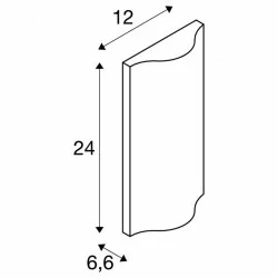 SLV VILUA up/down 1002505 kinkiet LED antracyt IP54