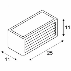 SPOTLINE BOX-L 100203 kinkiet IP44 LED 19W