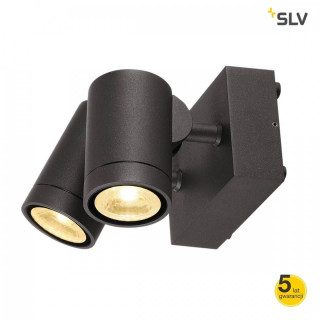 SLV HELIA 233255 podw&oacute;jny kinkiet LED 13W antracyt IP65