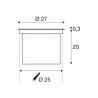 SLV DASAR 270 round asymetric LED 30W 1002893/5