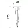 OPO NAPOLES Mounting pin for the external lamp