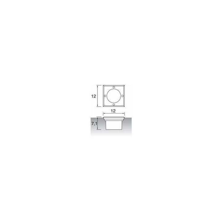 DOPO SIO Outdoor recessed square luminaire