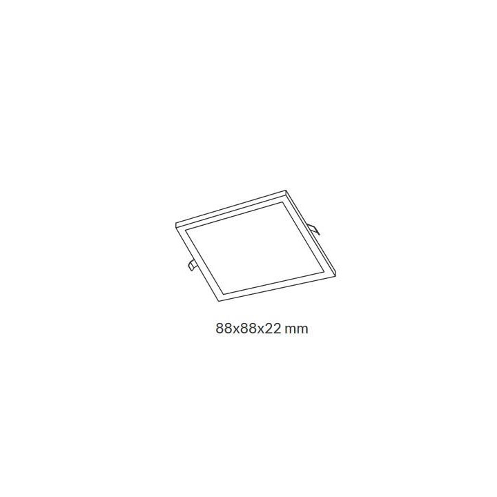 Kohl TINY square K50601.W.4K lampa wpuszczana LED 8W