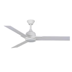 Ceiling fan DARWIN white, nickel brushed LED 15W