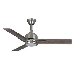 Ceiling fan DARWIN white, nickel brushed LED 15W