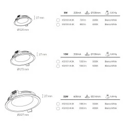 Downlight Kohl Miranda K53101 recessed round