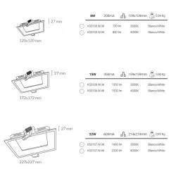 Downlight Kohl Miranda K53105  recessed square