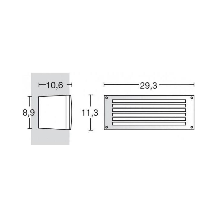 DOPO DEVON recessed luminaire IP66
