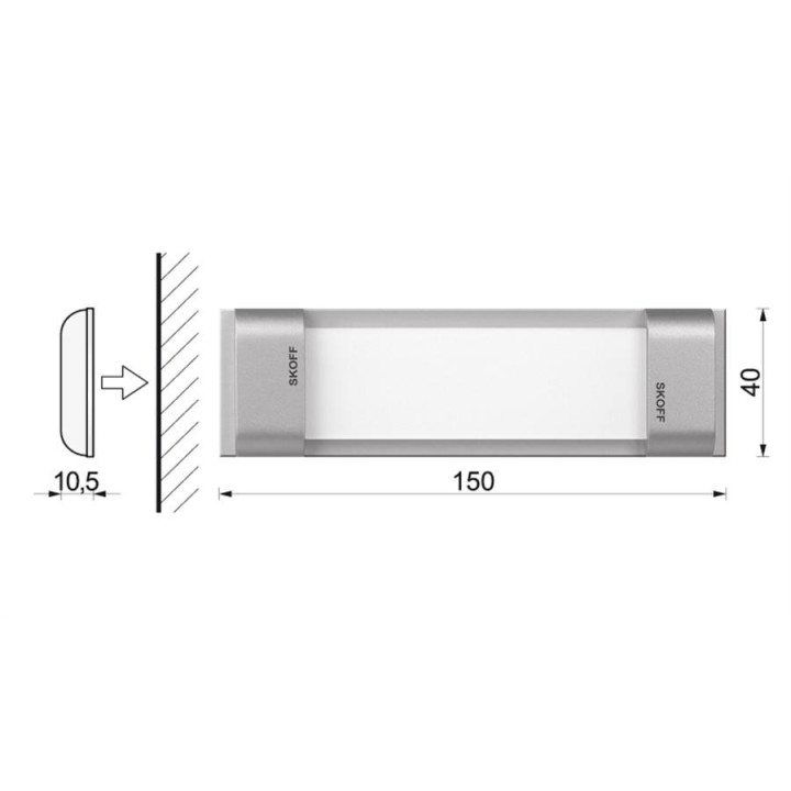Oprawa SKOFF LED RUMBA aluminium, białe