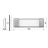 SKOFF RUMBA LED aluminum rectangular 