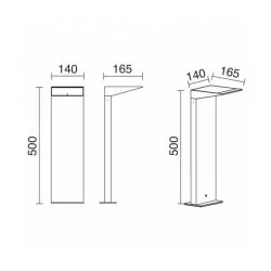 DOPO COMO garden lamp, solar 250lm