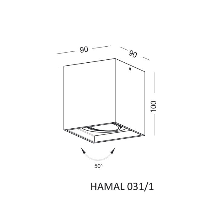 Ceiling mounted light ELKIM HAMAL 031/1