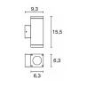 DOPO CUB Kinkiet zewnętrzny 2x4,5W