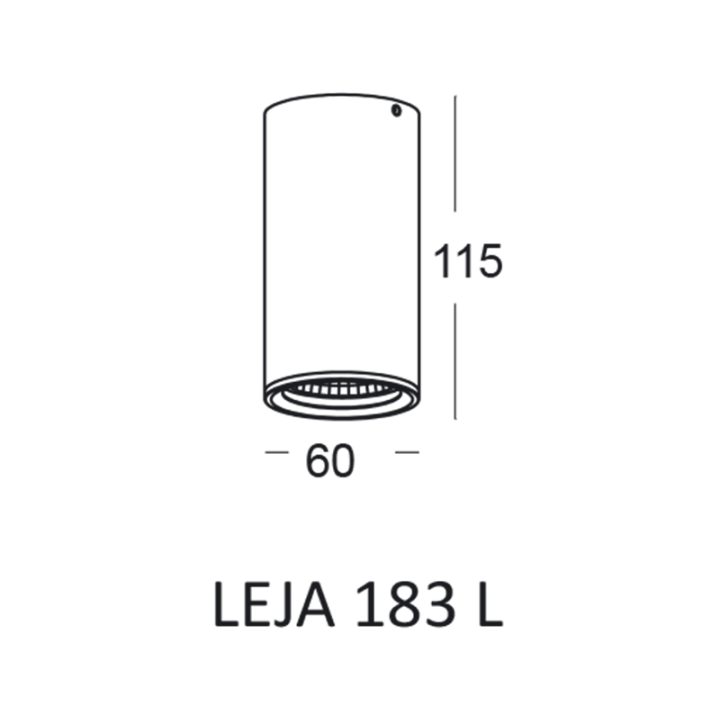 Kinkiet LED ELKIM Leja 183L biały, czarny IP65