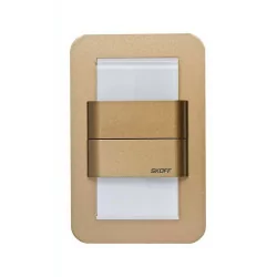 DUO LED fixture brass mat, warm white