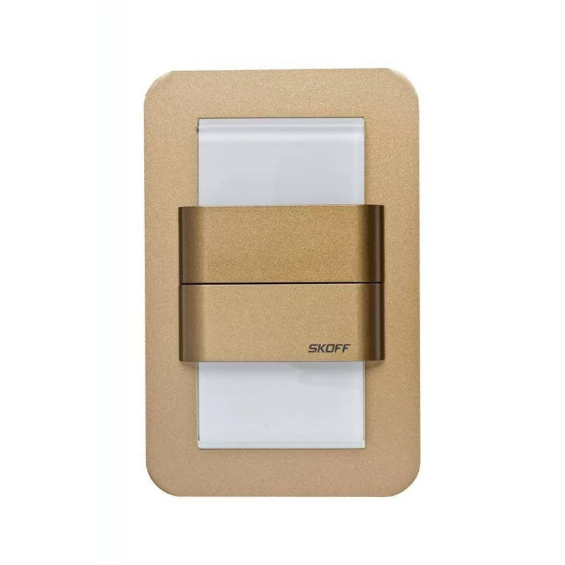 DUO LED fixture brass mat, warm white