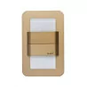 DUO LED fixture brass mat, warm white