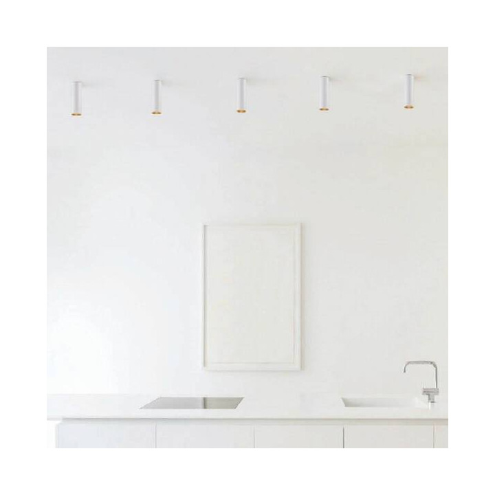 Lampa natynkowa ELKIM STALA/N 010  biała, czarna, złota