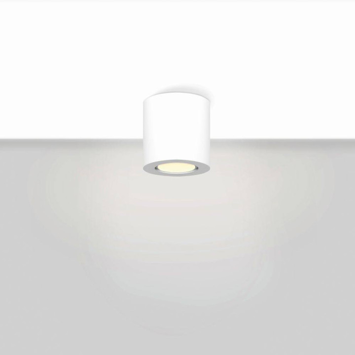 Lampa natynkowa ELKIM RUND 007  biała, czarna