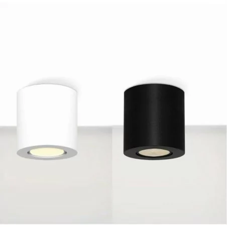 ELKIM  RUND 007   surface lamp white, black