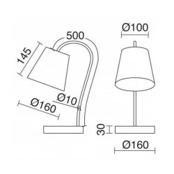 EXO MONTECARLO  Lampka biurkowa