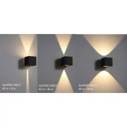 ELKIM QUATRO 300/2 Lampa zewnętrzna IP65 LED góra/dół