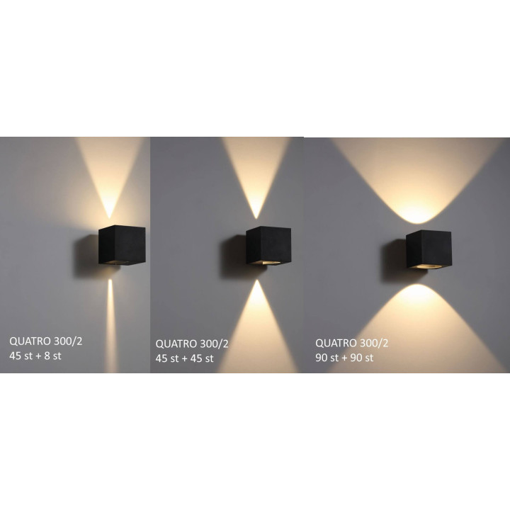 ELKIM QUATRO 300/2 Lampa zewnętrzna IP65 LED g&oacute;ra/d&oacute;ł
