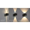 Wall lamp LED ELKIM QUATRO 300/4 IP65 4 directions